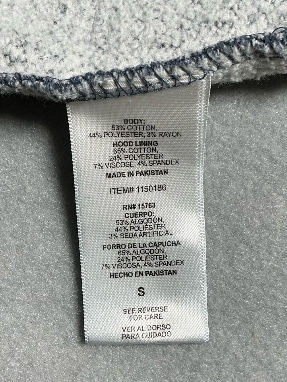 Champion Men’s Hoodie Size Small N.Y. Spellout  Blue Gold Pullover Sweatshirt - Picture 6 of 16